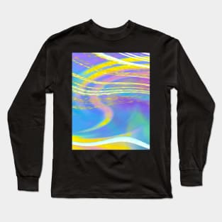 yellow swirls color Long Sleeve T-Shirt